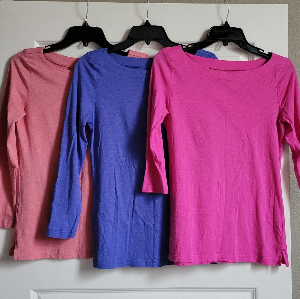 Loft Outlet Womens Boat-neck Tees x3